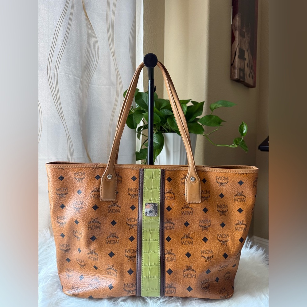 MCM Cognac Med Tote